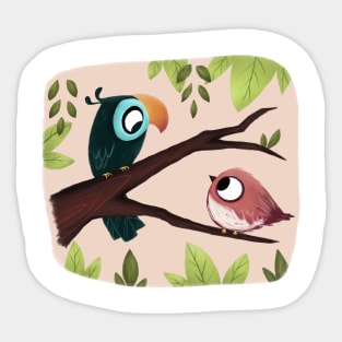 Bird talk Sticker